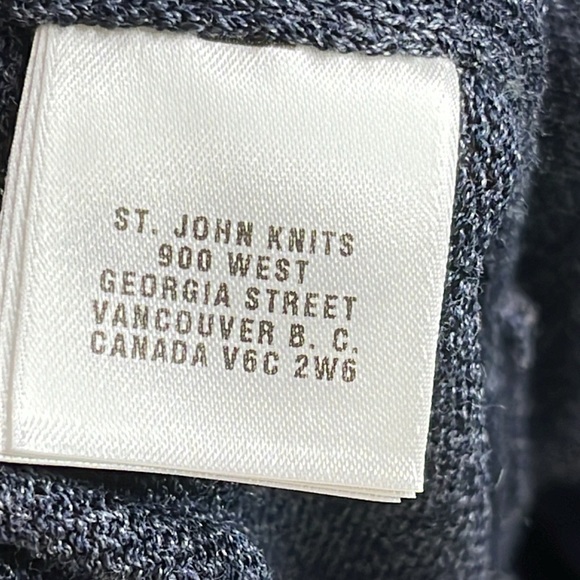 St John Sport Santana Knit Wool Pull On Pants Trousers Wide Leg Straight M NWT - Picture 10 of 11